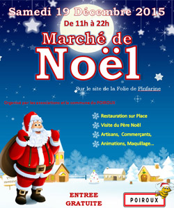 Poiroux : Marché de Noël samedi 19 décembre de 11h00 à 19h00