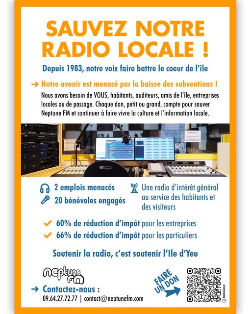 Il d'Yeu: Neptune FM appel aux dons