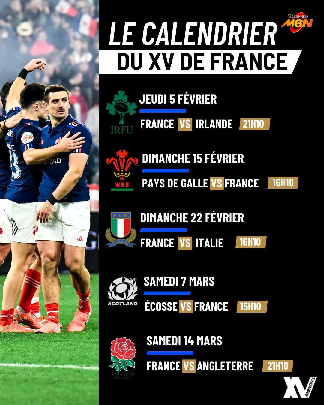 Tournoi des six nations ce soir avec France Irlande 