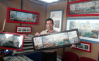 Le peintre Raphaël Toussaint et l'imprimerie Offset 5 présents sur le village du Vendée Globe