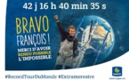 Tour du monde en solitaire à la voile : François Gabart bat le record en 42 jours