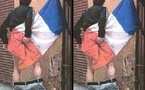 Véronique BESSE qualifie la photo de l’homme utilisant le drapeau français comme papier toilette de honteux et d’inacceptable.