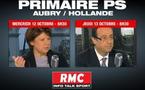 François Hollande et Martine Aubry sur RMC et BFM TV mercredi et vendredi