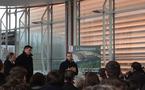David Douillet a visité le Vendéspace qui ouvrira en septembre prochain à Mouilleron-le-Captif.