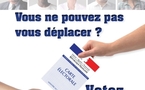 Vous ne pouvez pas vous déplacer pou les élections présidentielles ou législatives: établissez une procuration.