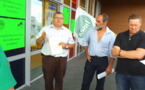 Les éleveurs manfestent devant le magasin  Lidl de Talmont