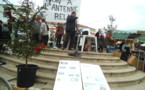 Longeville-sur-Mer: une cinquantaine d'opposants à l'antenne relais de la Saligotière manifestent 