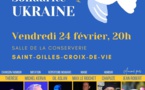 Soirée de soutien à l'Ukraine vendredi 24 février à Saint Gilles Croix de Vie  