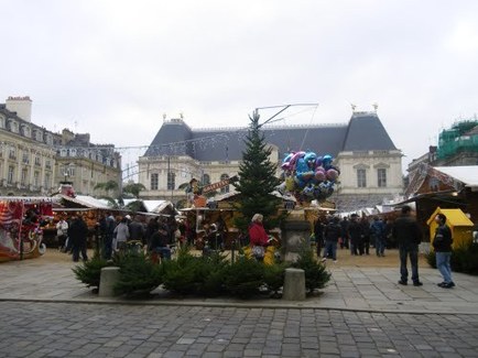Le Marché de Noël Place du Parlement de Bretagne