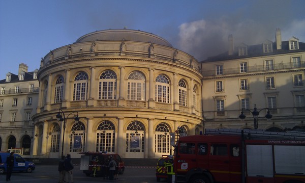 Rennes incendie 19 janvier Rennes incendie 19 janvier