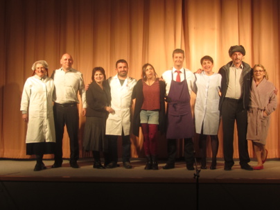 Les baladins sur scène vendredi soir Les baladins sur scène vendredi soir