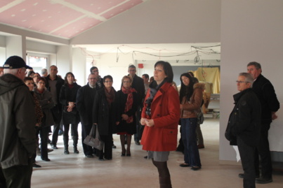 Les élus visitent les chantiers en cours Les élus visitent les chantiers en cours