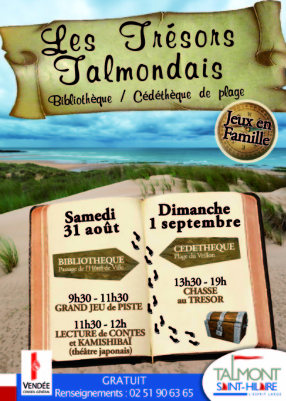 Grand jeu « Les Trésors Talmondais » ce samedi Grand jeu « Les Trésors Talmondais » ce samedi