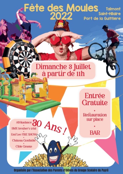 Fête des Moules ce dimanche 3 juillet à partir de 11h00 Fête des Moules ce dimanche 3 juillet à partir de 11h00