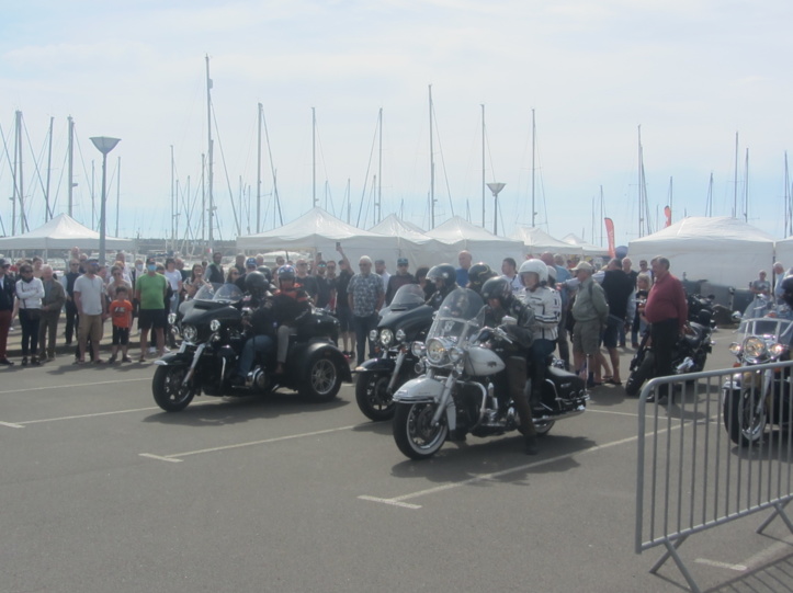 Les Harley Davidson de sortie ce  dimanche sur la route de Bourgenay