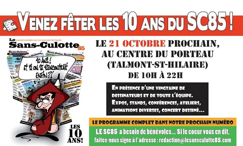 Le Sans Culotte fête son dixième anniversaire au Centre du porteau ce samedi   Le Sans Culotte fête son dixième anniversaire au Centre du porteau ce samedi
