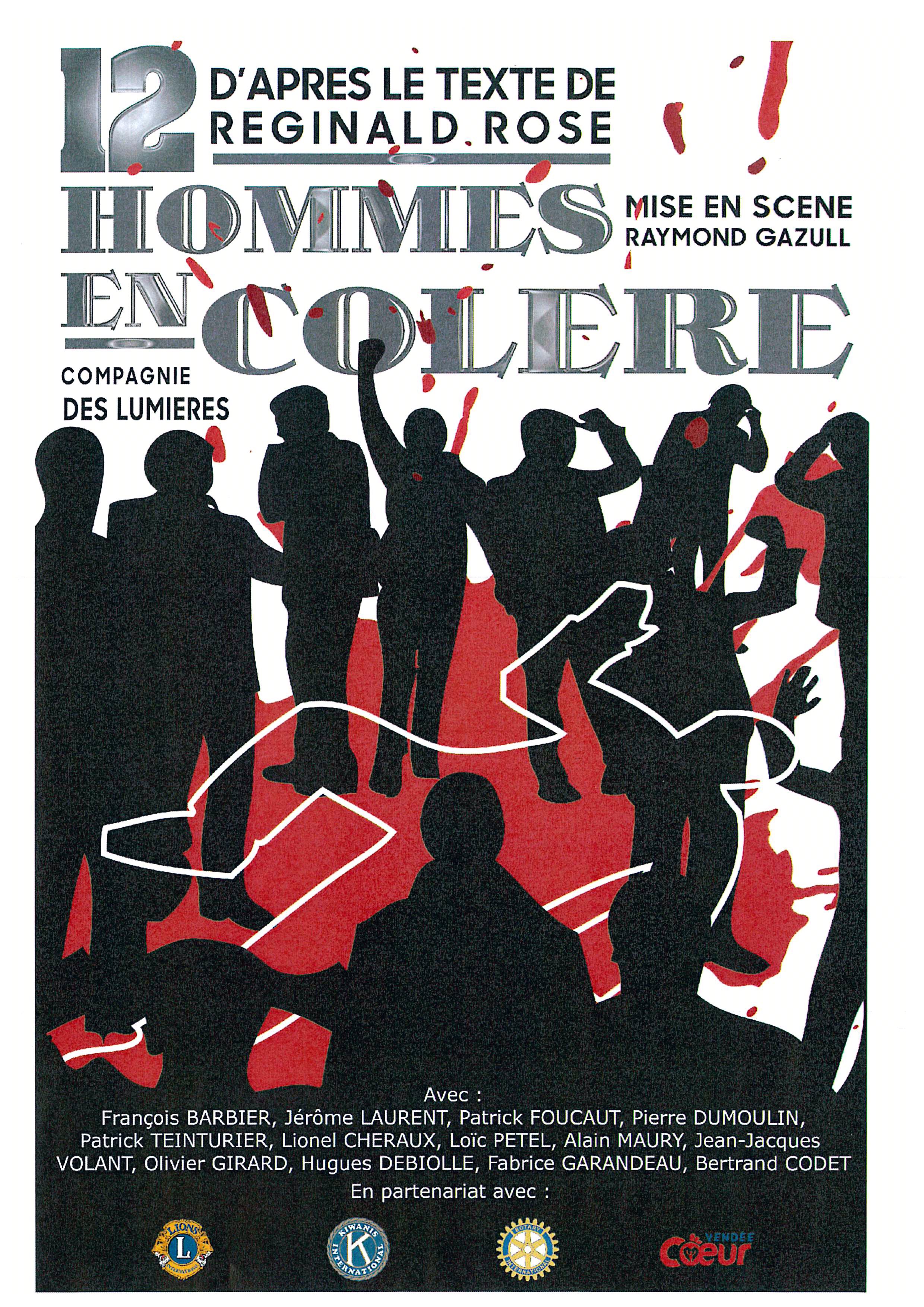 Théâtre avec « 12 Hommes en colère » ce soir à 20h30 Théâtre avec « 12 Hommes en colère » ce soir à 20h30