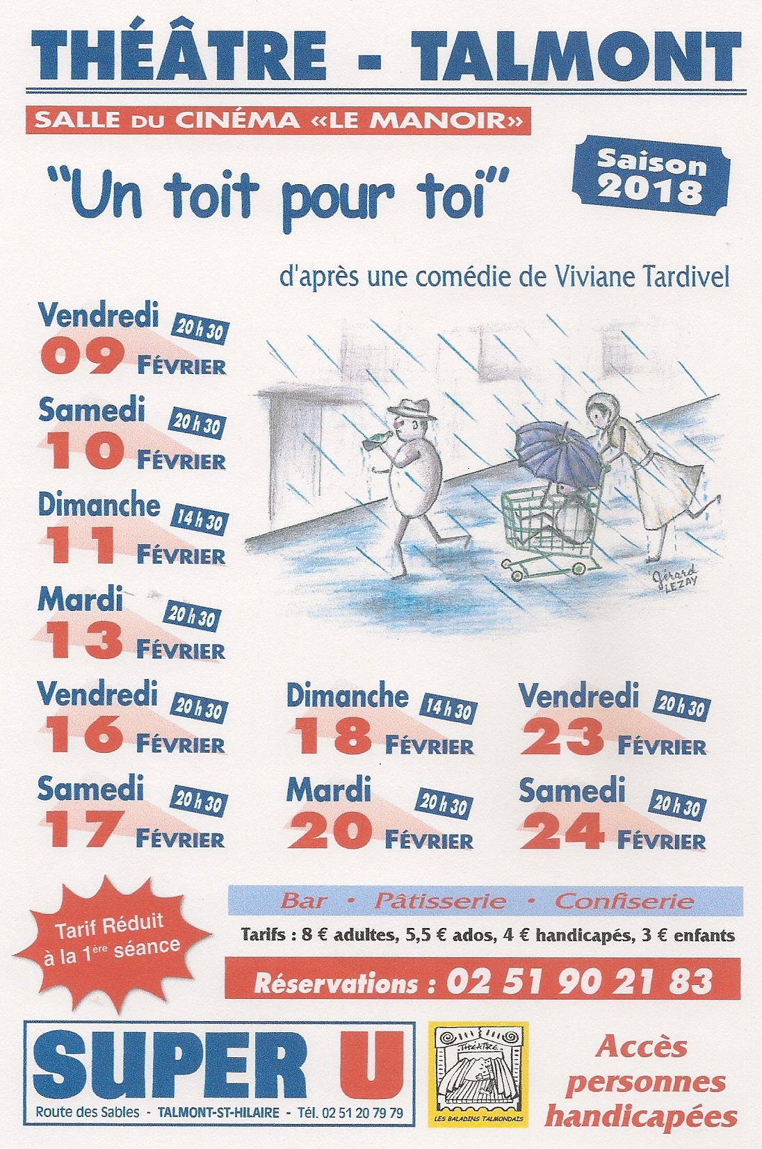 Théâtre : « Un toit pour toi » la nouvelle pièce des Baladins Talmondais Théâtre : « Un toit pour toi » la nouvelle pièce des Baladins Talmondais