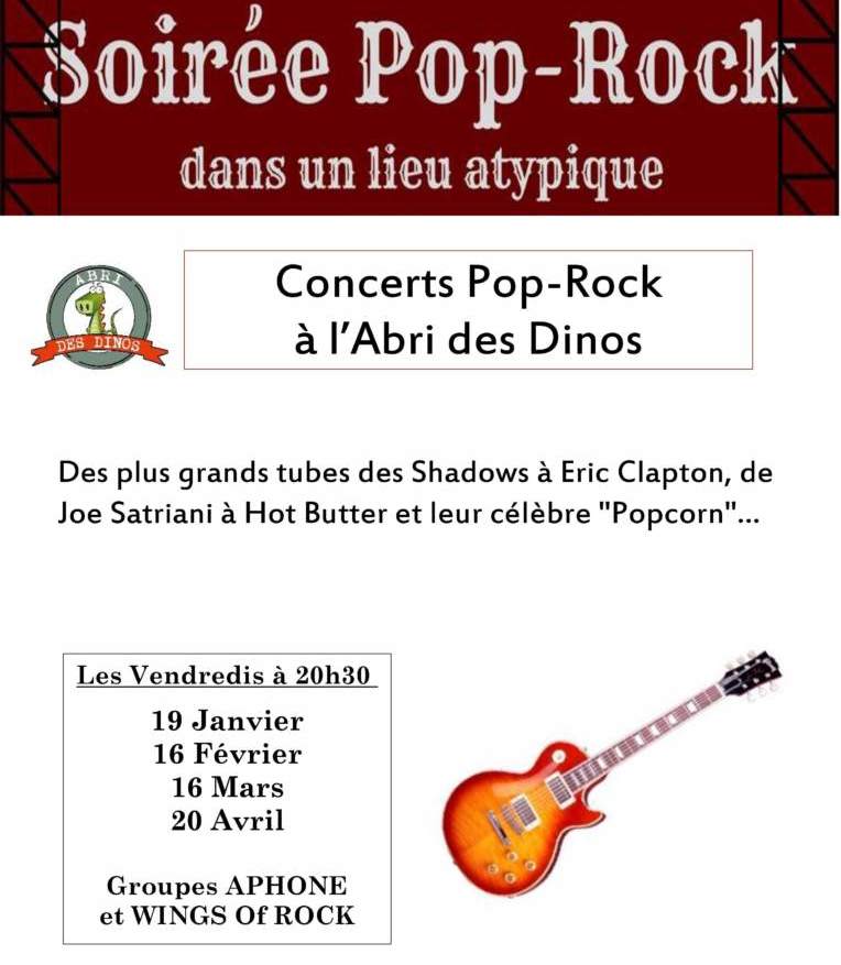 Ce vendredi 16 mars du côté de l'Abri des Dinos Ce vendredi 16 mars du côté de l'Abri des Dinos