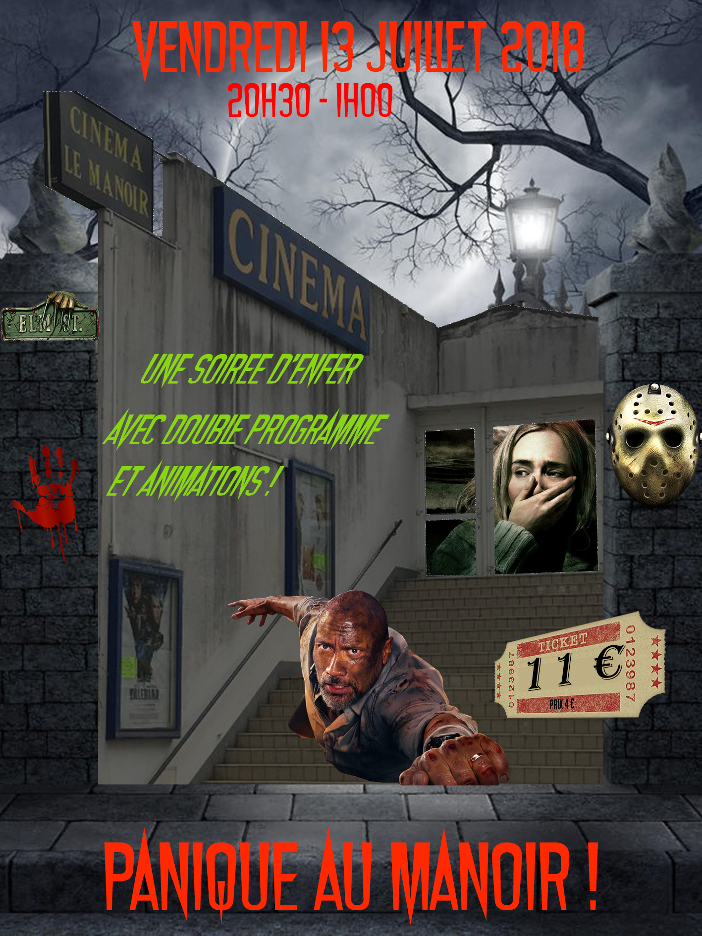 « Panique au Manoir » ce vendredi 13 juillet « Panique au Manoir » ce vendredi 13 juillet