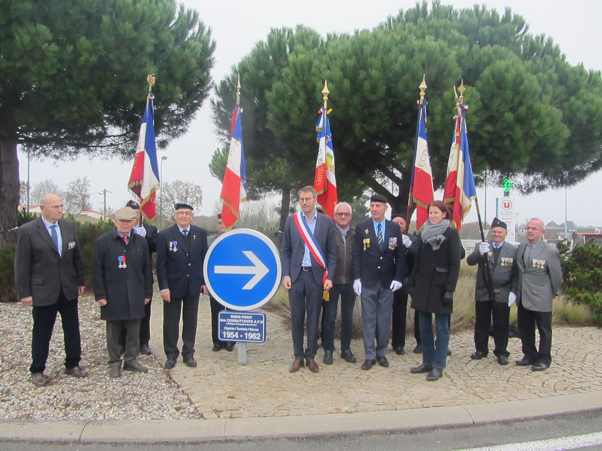 Hommage aux combattants d’AFN : un rond-point inauguré Hommage aux combattants d’AFN : un rond-point inauguré