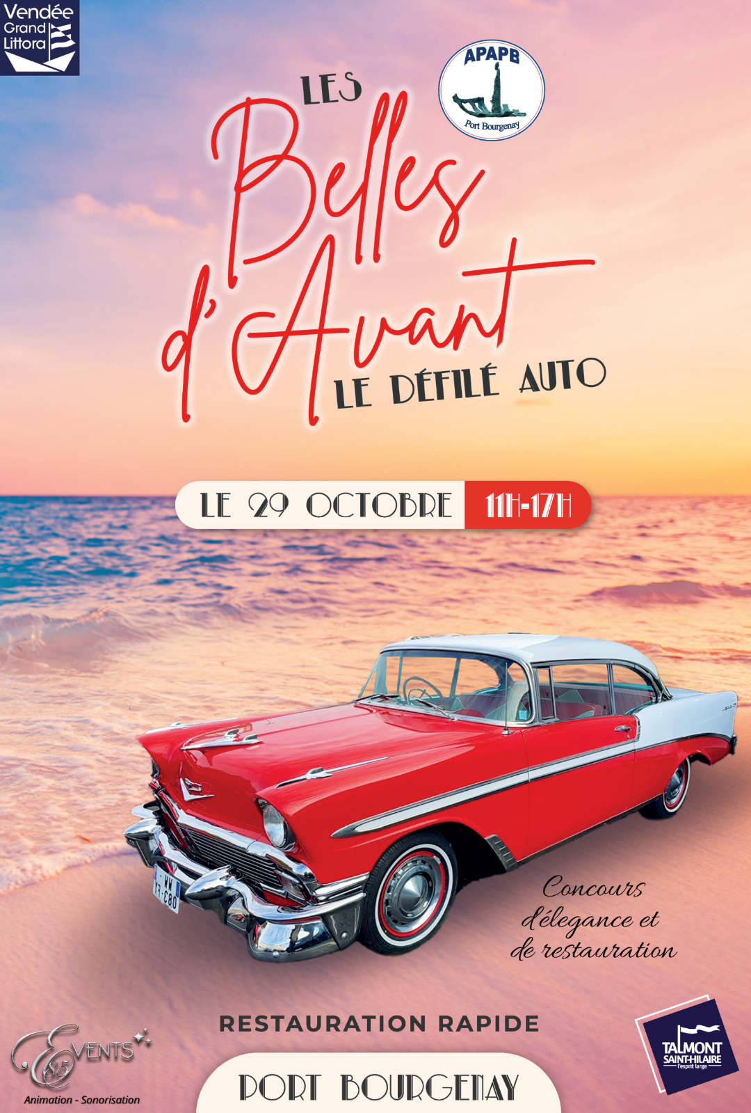 Les belles d'avant à Bourgenay ce samedi  Les belles d'avant à Bourgenay ce samedi