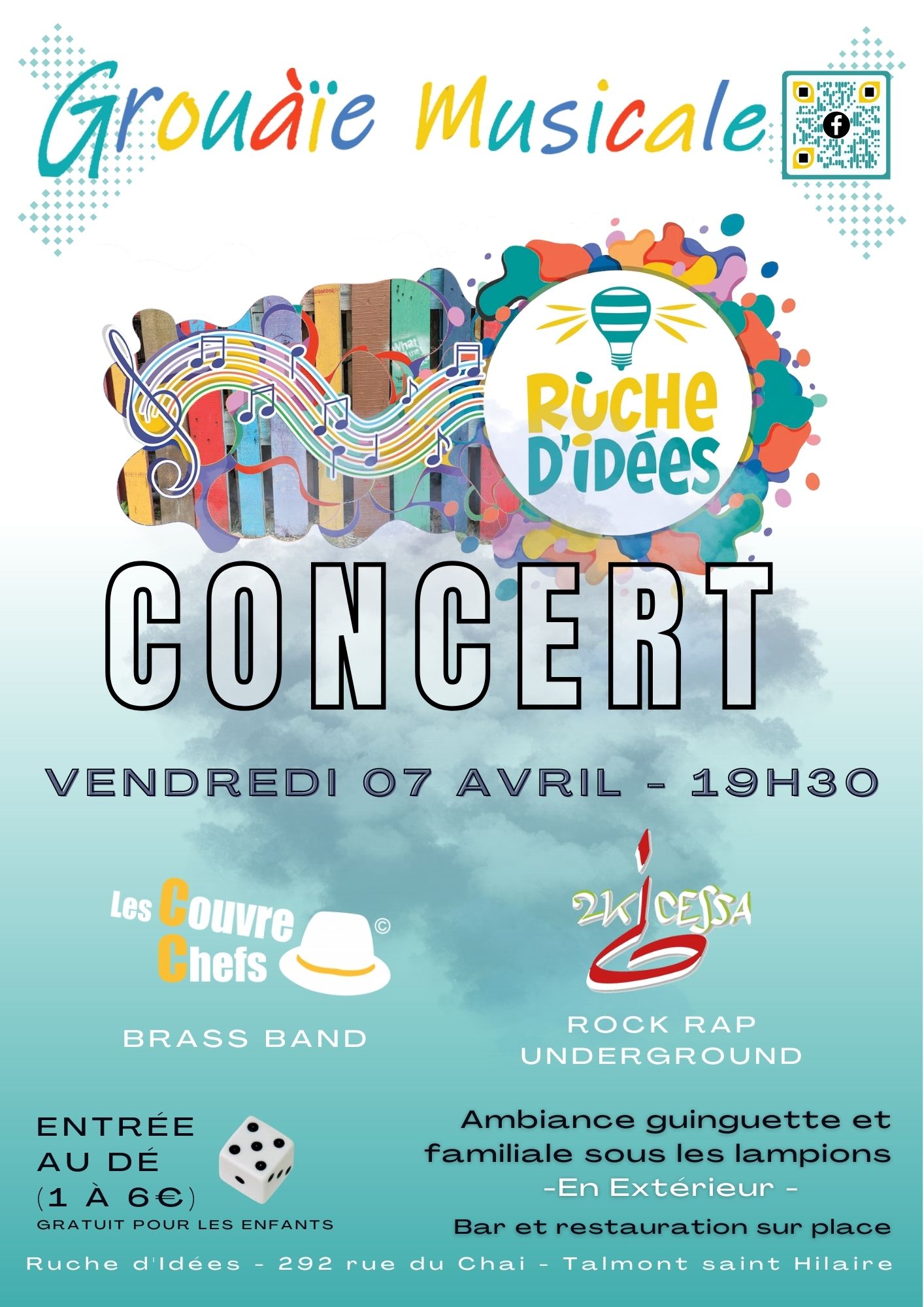 Les Couvre Chefs Brass Band et 2kicessa en concert Les Couvre Chefs Brass Band et 2kicessa en concert