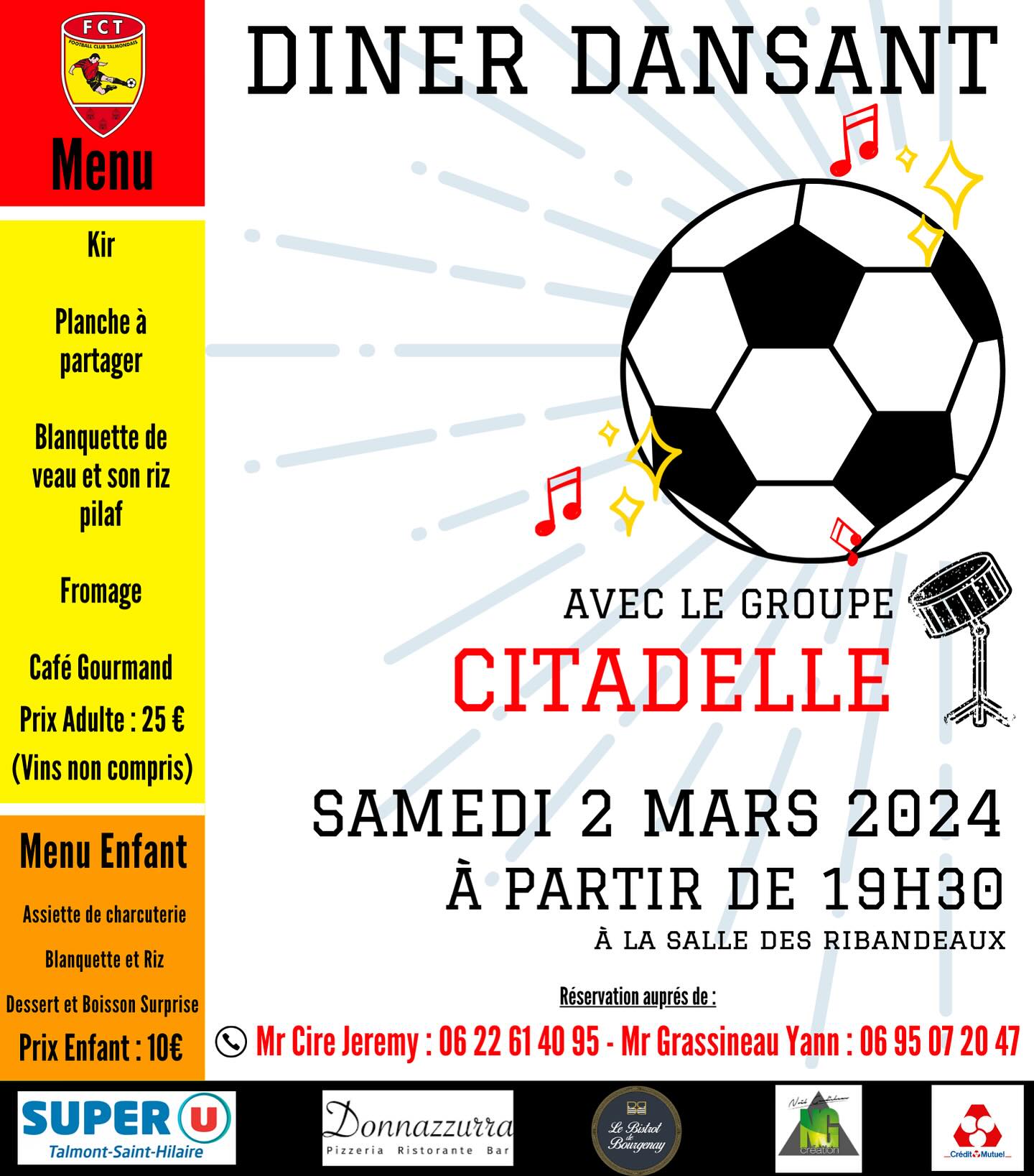 Le FCT avec le groupe Citadelle le samedi 2 février  Le FCT avec le groupe Citadelle le samedi 2 février