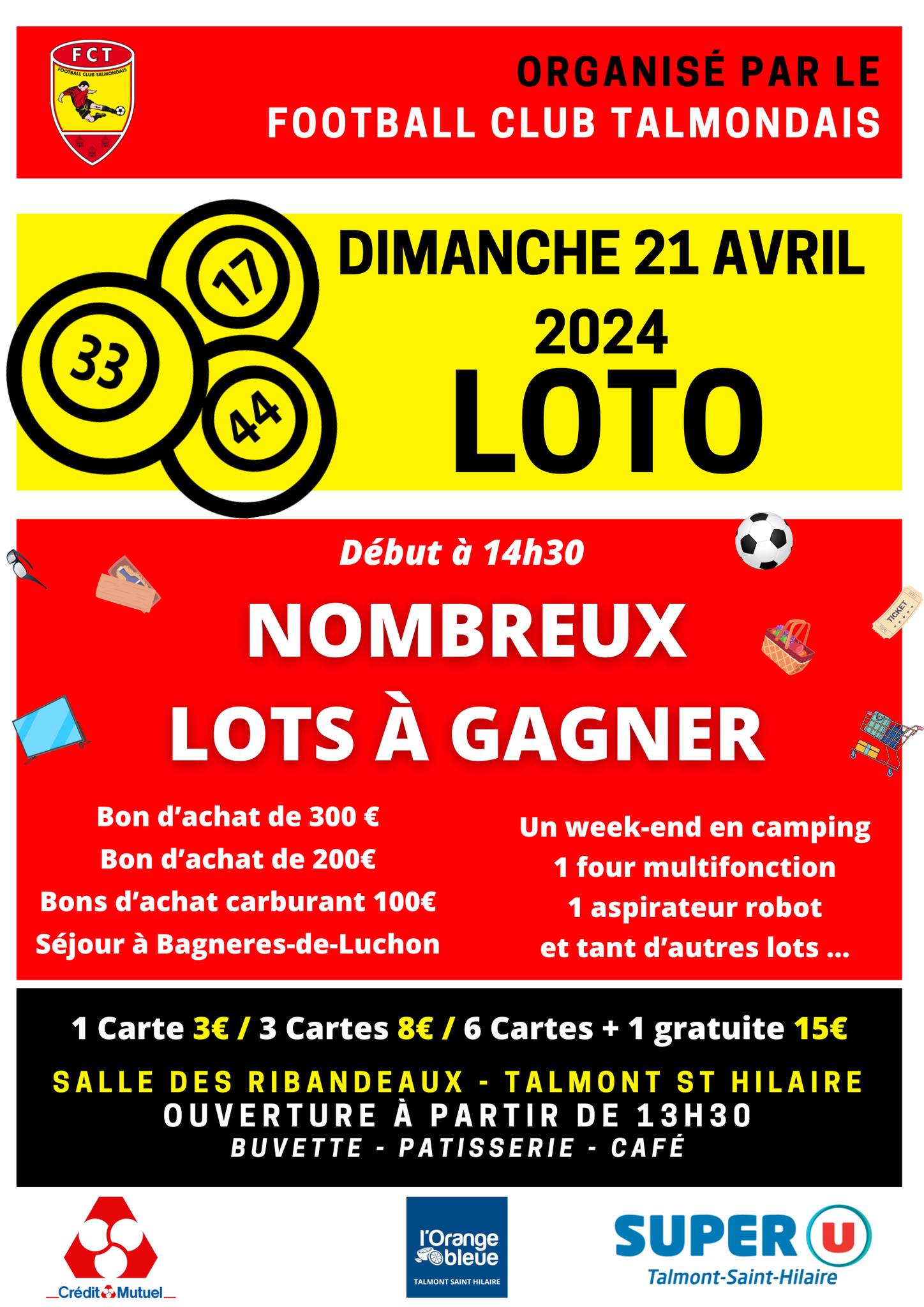 Le loto du FCT du 21 avril Le loto du FCT du 21 avril
