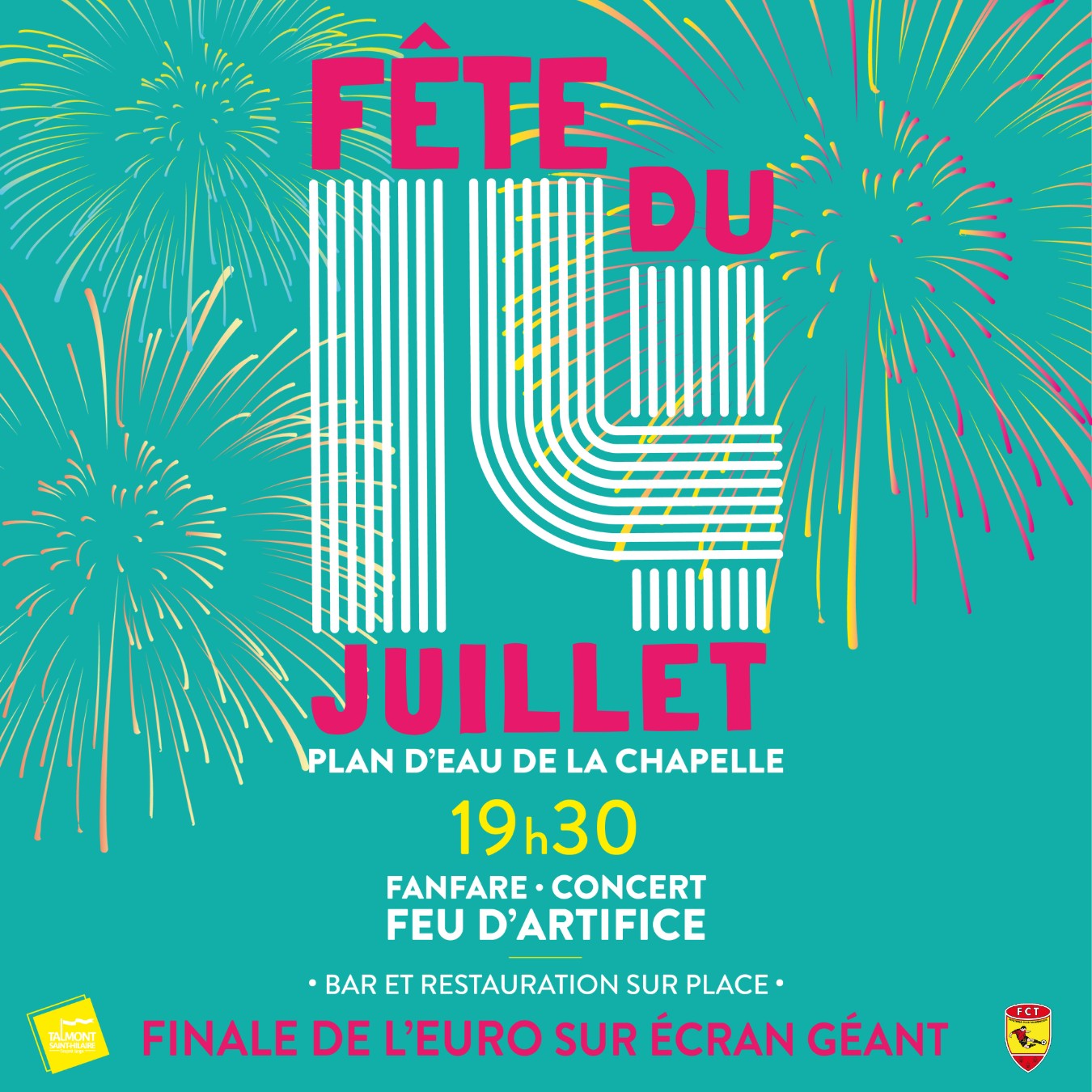 Rendez-vous ce soir au plan d'eau de la Chapelle pour célébrer ensemble la fête nationale  Rendez-vous ce soir au plan d'eau de la Chapelle pour célébrer ensemble la fête nationale