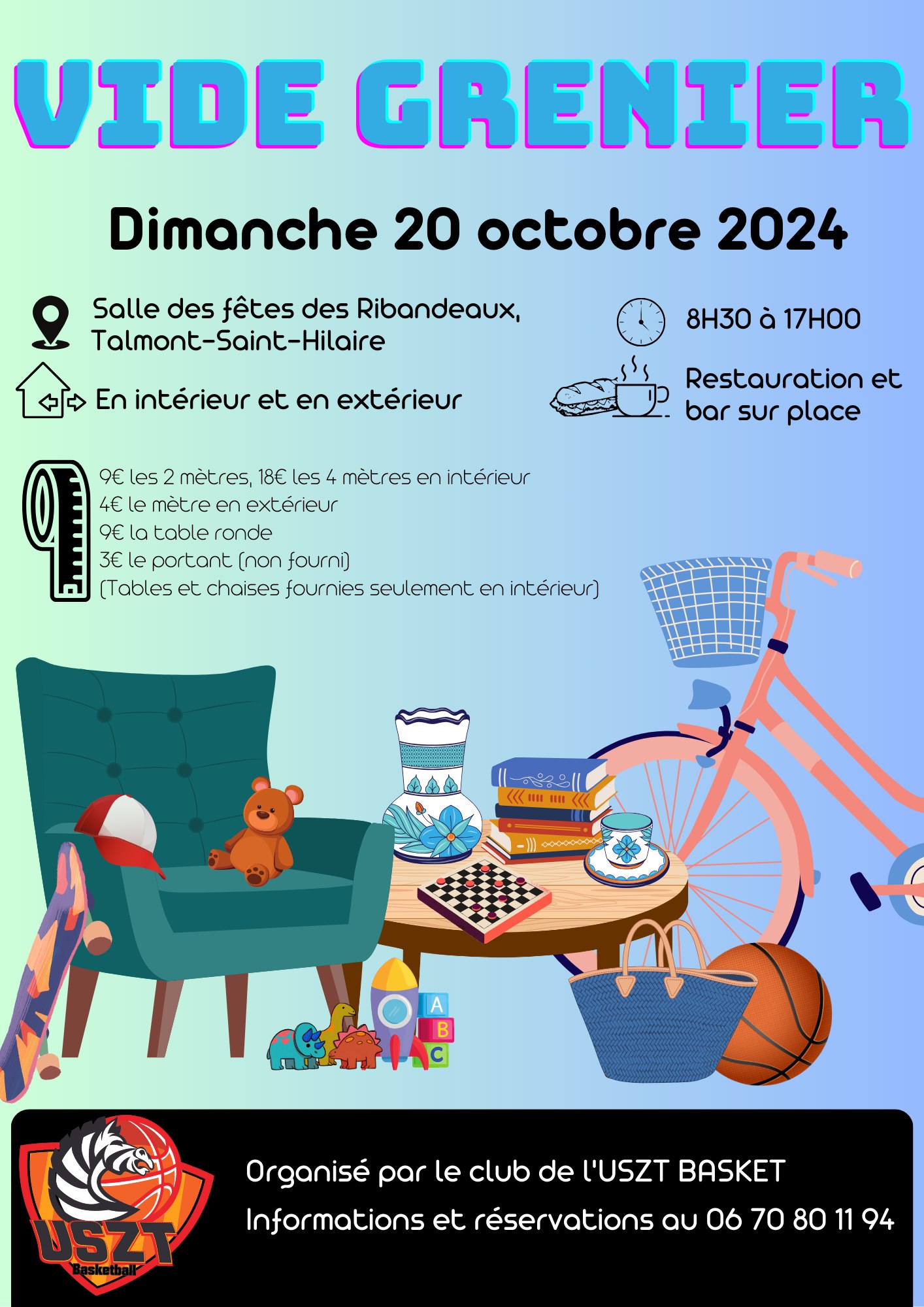 Vide Grenier le 20 octobre aux Ribandeaux Vide Grenier le 20 octobre aux Ribandeaux