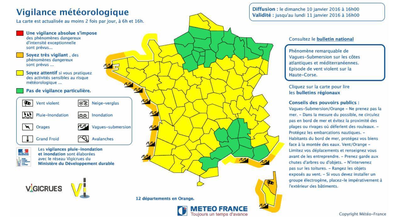 La Vendée ainsi que tout le littoral Atlantique passe en vigilance orange vagues-submersion à compter de demain. Soyez prudents.