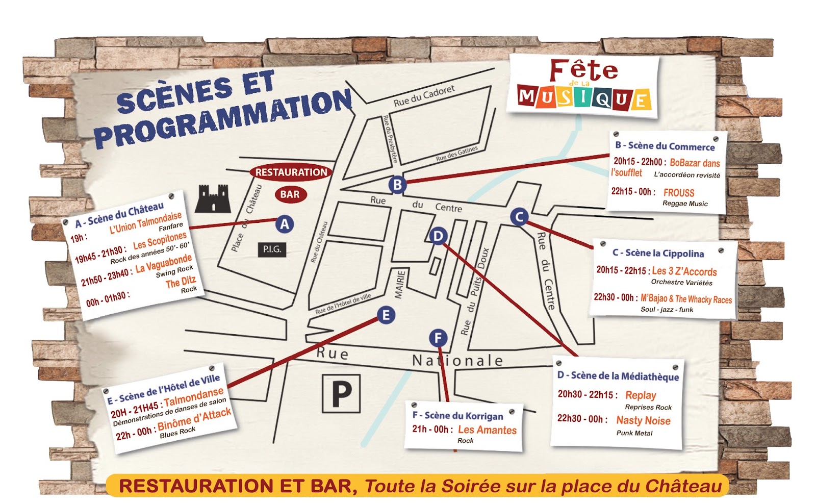 La Fête de la musique accueillera sept scènes La Fête de la musique accueillera sept scènes