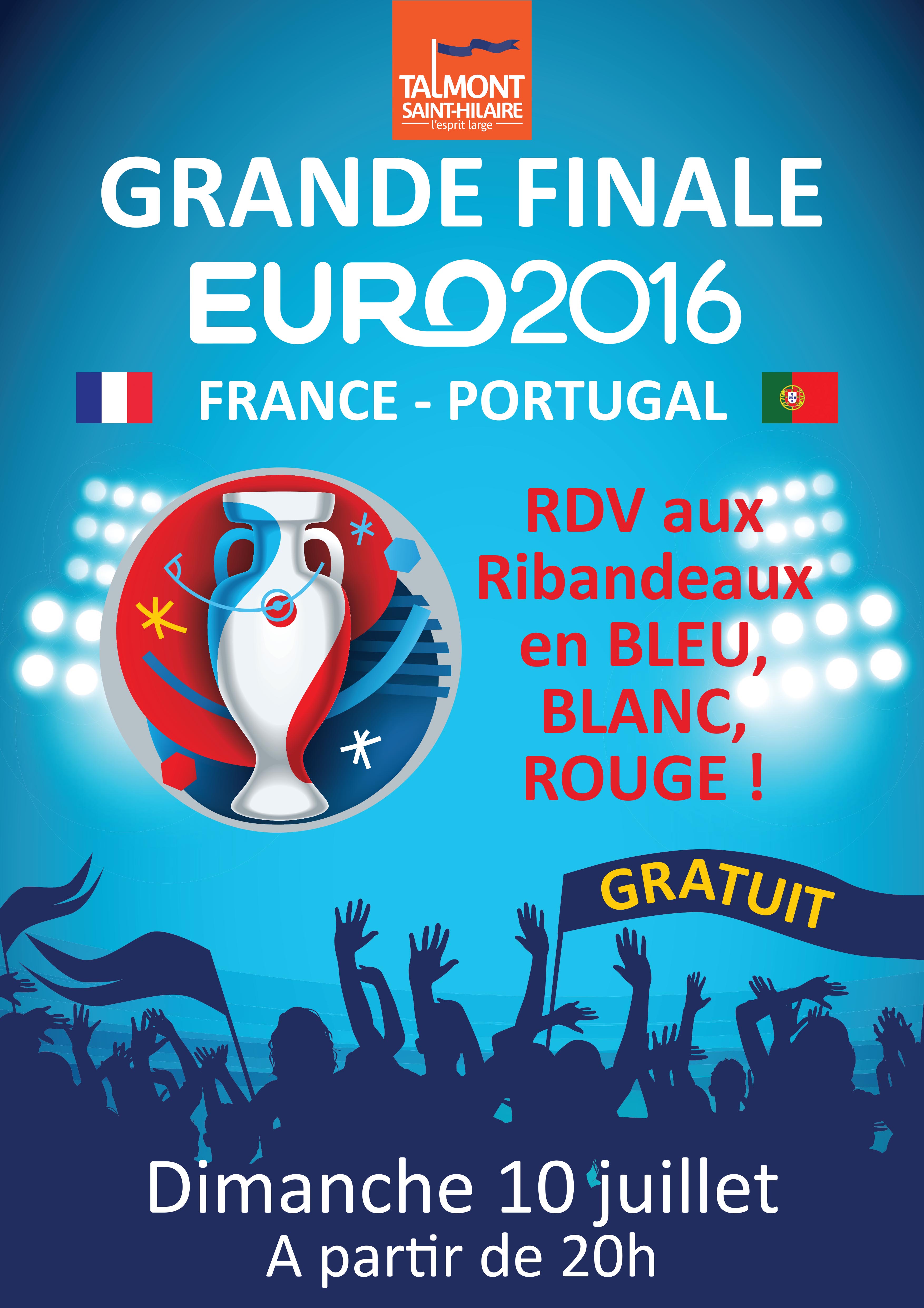 Euro 2016 : rendez-vous à la salle des Ribandeaux pour la finale   Euro 2016 : rendez-vous à la salle des Ribandeaux pour la finale